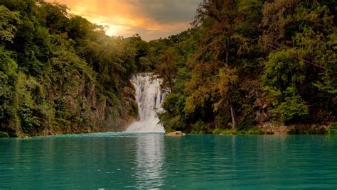 El Salto Cascada De El Naranjo En Huasteca San Luis Potosí