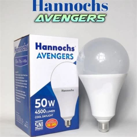 Jual Hannochs Avengers Lampu Led Bulb Jumbo W Watt Putih