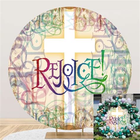 Amazon Leyiyi X Ft Religion Cross Round Backdop Vintage Cross