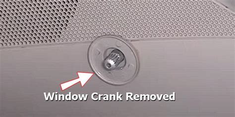 How To Remove An Automotive Window Crank Handle