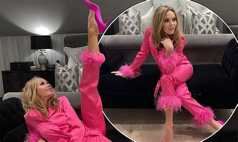 Amanda Holden Flaunts Her Flexibility As She Poses With Her Leg