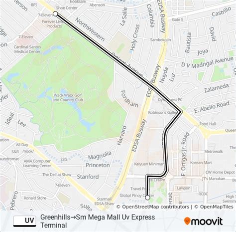 Uv Route Schedules Stops Maps Greenhillssm Mega Mall Uv Express