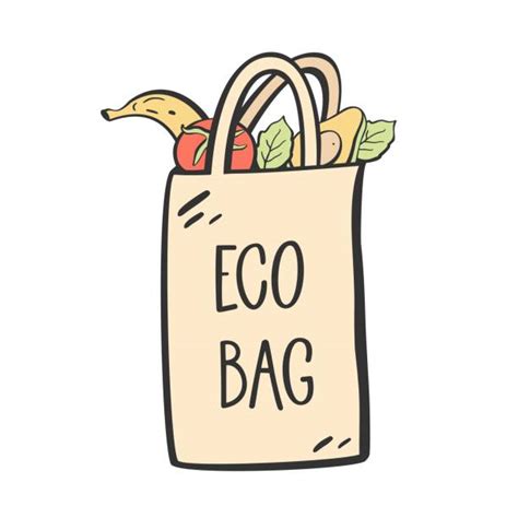 Royalty Free Reusable Shopping Bag Clip Art Vector Images