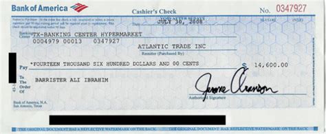 Blank Cashier Check Template To Print