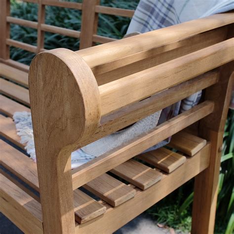 Lutyens Solid Teak Wood 5 Feet Outdoor Bench – Cambridge Casual