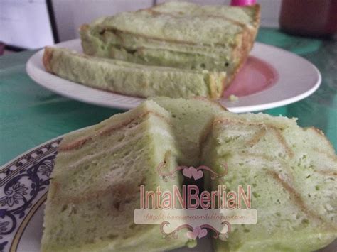 Bingka Roti Pandan Kukus Mudah