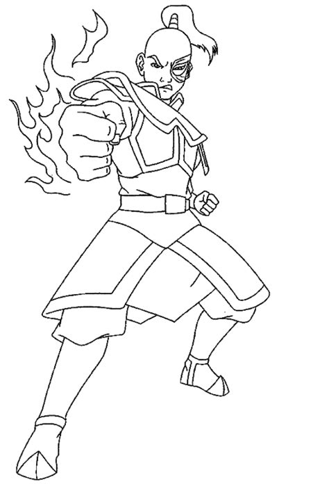 Zuko Coloring Pages Anime Coloring Pages Print For Free Wonder Day