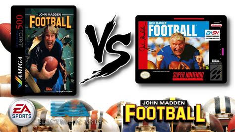 John Madden Football Amiga 500 Vs Super Nintendo ᴴᴰ Comparison Youtube