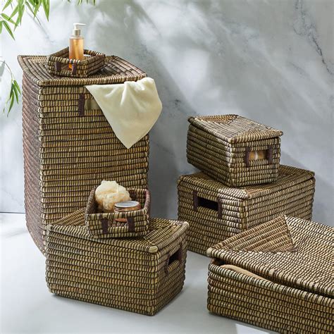 Buy Wilton Reed Seagrass Storage Basket With Lid From Home Centre At