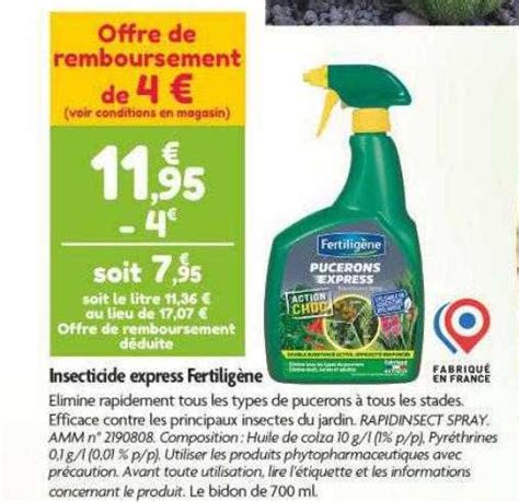 Promo Insecticide Express Fertilig Ne Chez Point Vert Icatalogue Fr