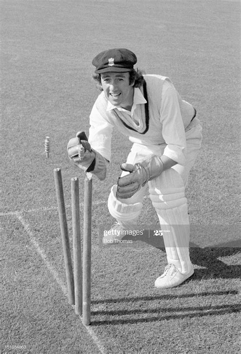 News Photo Derbyshire Wicketkeeper Bob Taylor Circa 1972 Cricket