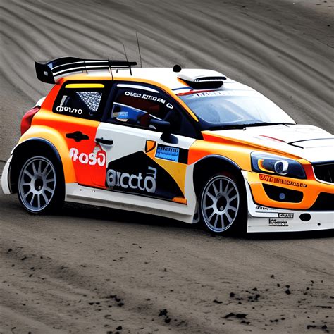 Volvo C30 Rally Car Spinning out · Creative Fabrica