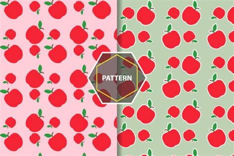 Pattern Seamless Red Apple Graphic By Meraupindo · Creative Fabrica