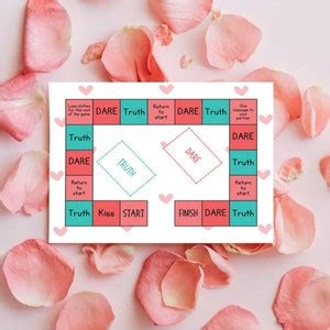 Printable Erotic Sex Board Game For Couples Truth Or Dare Sex Gift