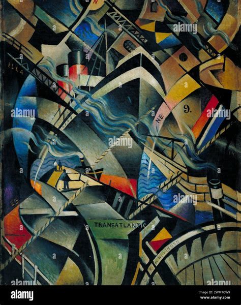 The Arrival Painting By Crw Christopher Richard Wynne Nevinson