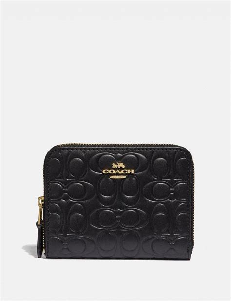 Coach Black Zip Wallet