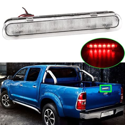 Clear Rear Tailgate Third Brake Light For Toyota Hilux Pickup Vigo