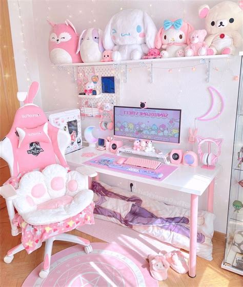 Aesthetic Kawaii Room Decor Ideas | Cute room ideas, Kawaii room ...