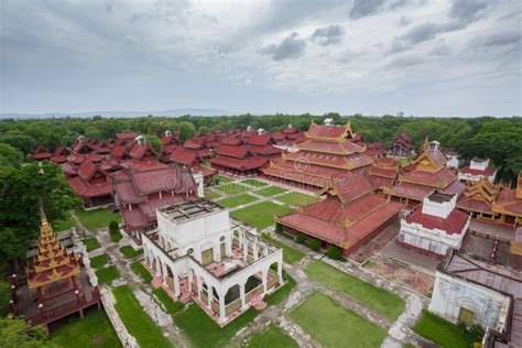 Mandalay Palace Aerial View Stock Image - Image of castle, kingdom: 2258471