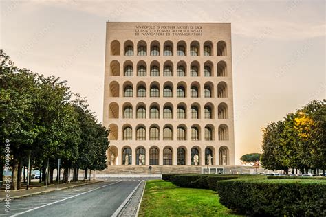 Palace Of Italian Civilization Also Known As Palazzo Della Civilta Del