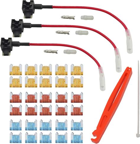 Foshio V V Car Add A Circuit Fuse Holder Tap Adapter With Low