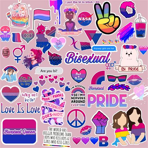 Lgbt Sticker Bi Flag Lgbt Pride Art