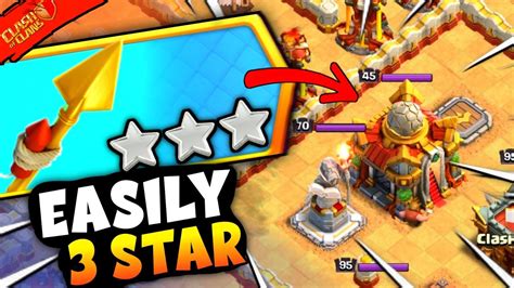 Easily 3 Star Fear The Rocket Spear Challenge Clash Of Clans Youtube