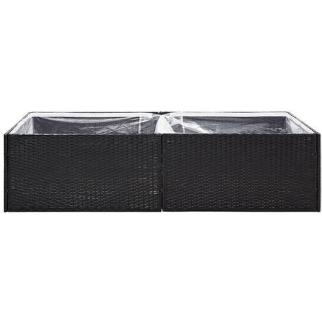 Prolenta Premium Pflanzk Bel Schwarz X X Cm Poly Rattan