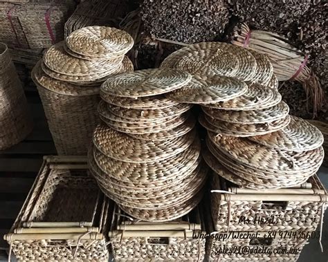 Manufacturer Of Dried Water Hyacinth Storage Basket Made In Vietnam Ms