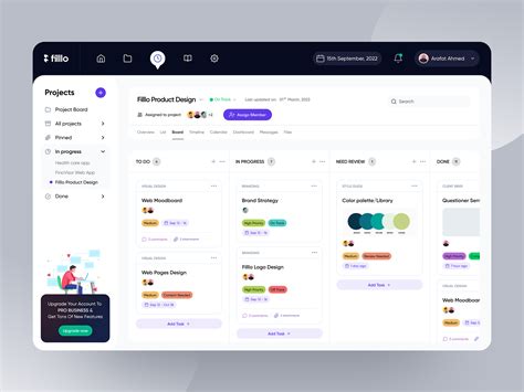 Project Management App By Arafat Ahmed Chowdhury For Filllo Design
