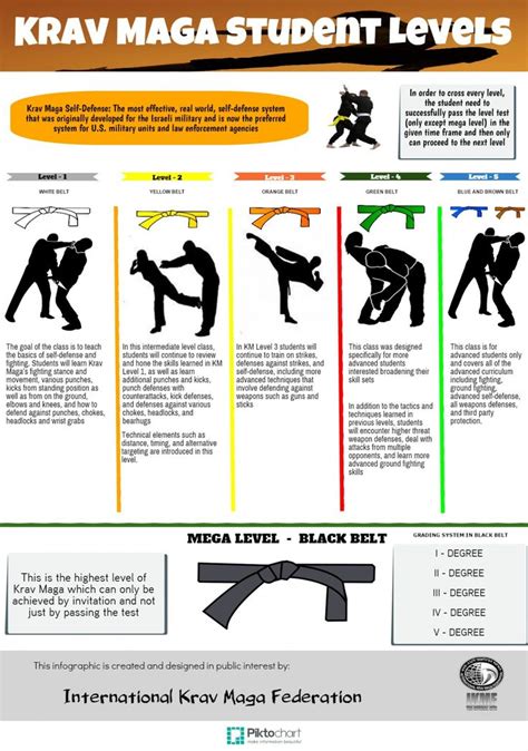 Krav Maga Student Levels Infographic Krav Maga Self Defense Learn