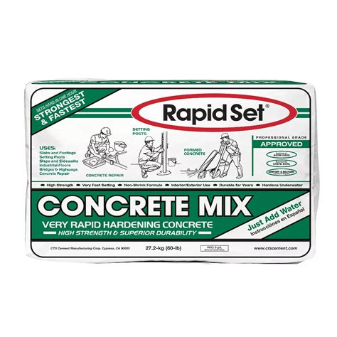 Rapid Set 60 Lb Concrete Mix The Home Depot Canada