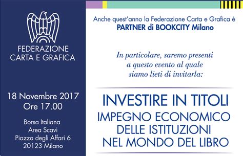 Federazione Carta E Grafica Partner Di Bookcity Italia Grafica