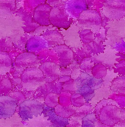 Fondo Violeta Abstracto De La Acuarela Del Chapoteo Stock De