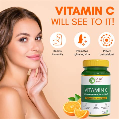 Buy Pure Nutrition Vitamin C Tablet 60 S Online At Best Price