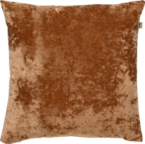 Dutch Decor SKY Kussenhoes Velvet 45x45 Cm Tobacco Brown Bruin