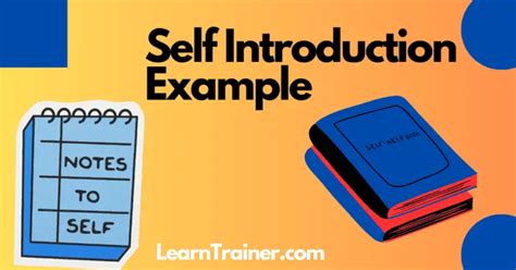 11 Attractive Self Introduction Examples - LearnTrainer.com