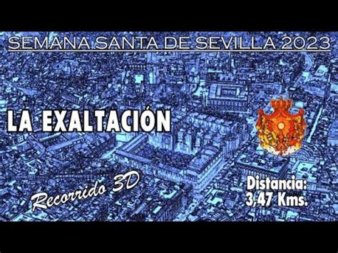 La Exaltación 2023 Recorrido 3D Itinerario y horario de la Semana