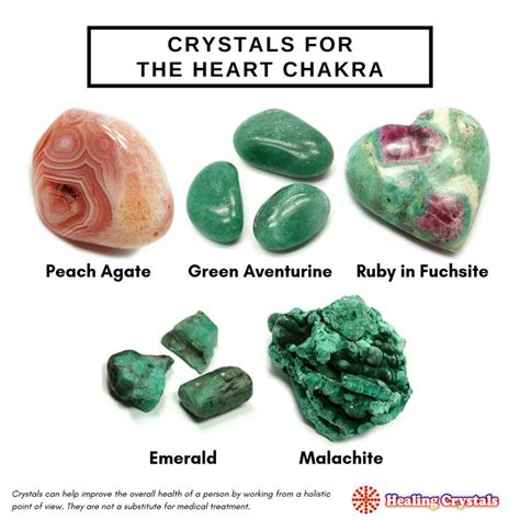 Crystal Suggestions For The Heart Chakra Crystal Healing Stones Chakra Crystals Chakra