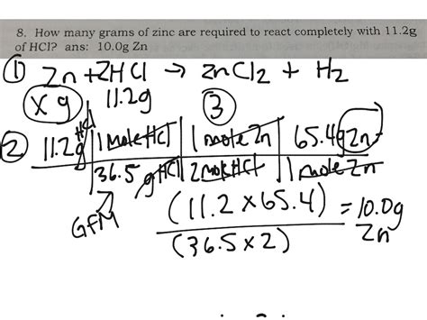 Mass To Mass Stoichiometry Problem Science Chemistry Chemical