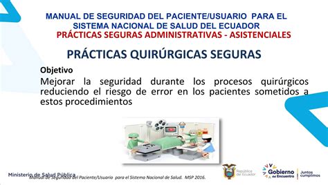 Manual De Seguridad Paciente Msp Ecuadorptx Ppt