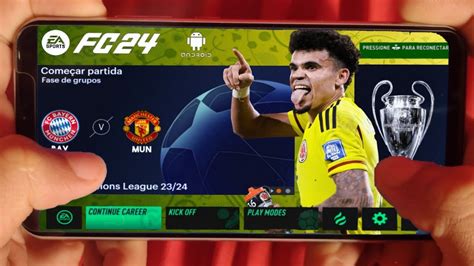 FC 24 MOBILE OFFLINE ANDROID GRÁFICOS PS5 FIFA 16 MOD FIFA 24