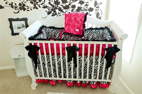 Zebra Crib Set for Girls Baby Girl Crib Sets Fancy Crib | Etsy