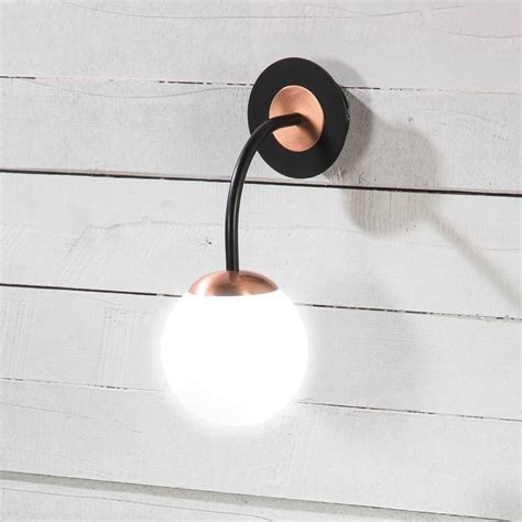 Aplique De Pared Rodisa Negro Cobre Wonderlamp Lamparas Es