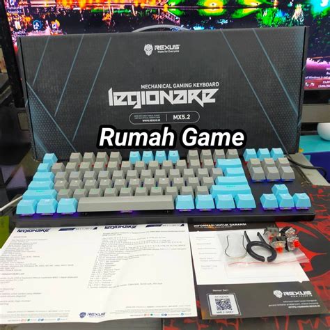 Jual Rexus Keyboard Gaming Mechanical Legionare MX5 2 TKL Shopee