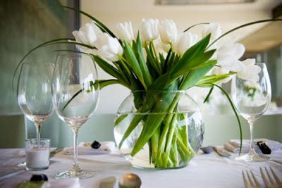 Beautiful Bridal Tulip Wedding Centerpieces