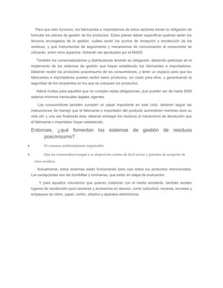 Residuos Posconsumo Pdf