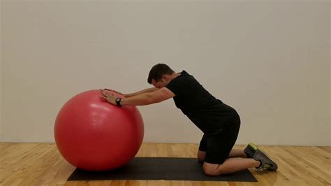 Stability Ball Thoracic Spine Mobility 1st Progression Youtube