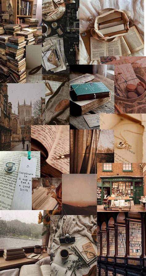 Book Aesthetic Wallpaper Collage Book Aesthetic Aesthetic Wallpapers