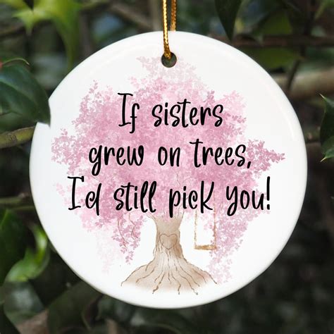 Sisters Ornament Sister Christmas Ts Sister Tree Etsy